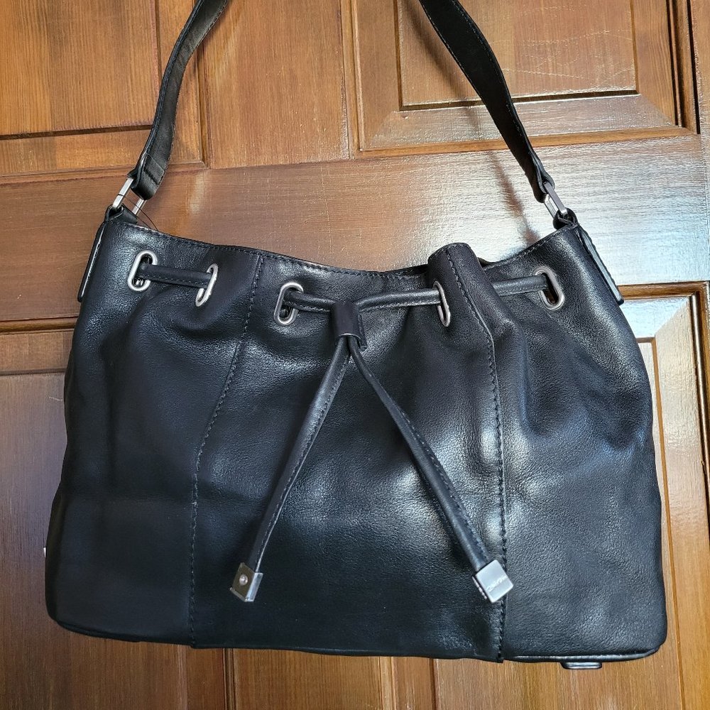 Calvin Klein Black Nappa Leather Handbag (NWT)